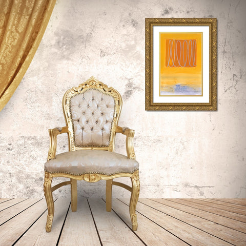 Wireless Gold Ornate Wood Framed Art Print with Double Matting by Lovell, Kathrine