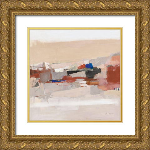 Moab Neutral Gold Ornate Wood Framed Art Print with Double Matting by Munger, Pamela