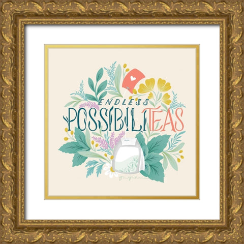 Tea Time VI Gold Ornate Wood Framed Art Print with Double Matting by Graham, Gia