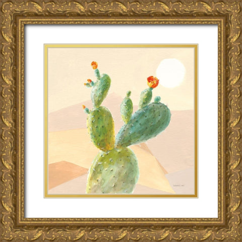 Desert Greenhouse IV Gold Ornate Wood Framed Art Print with Double Matting by Nai, Danhui