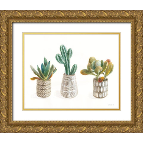 Desert Greenhouse VI Gold Ornate Wood Framed Art Print with Double Matting by Nai, Danhui