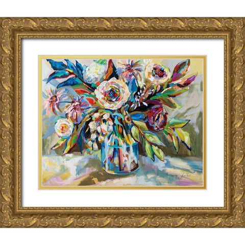 It Warms My Heart Gold Ornate Wood Framed Art Print with Double Matting by Vertentes, Jeanette