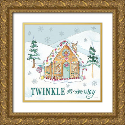 Holiday Trimmings IV Gold Ornate Wood Framed Art Print with Double Matting by Tavoletti, Anne
