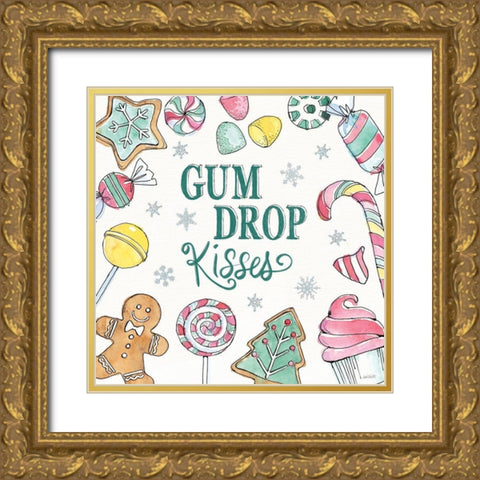 Holiday Trimmings VI Gold Ornate Wood Framed Art Print with Double Matting by Tavoletti, Anne