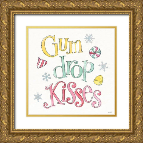 Holiday Trimmings IX Gold Ornate Wood Framed Art Print with Double Matting by Tavoletti, Anne