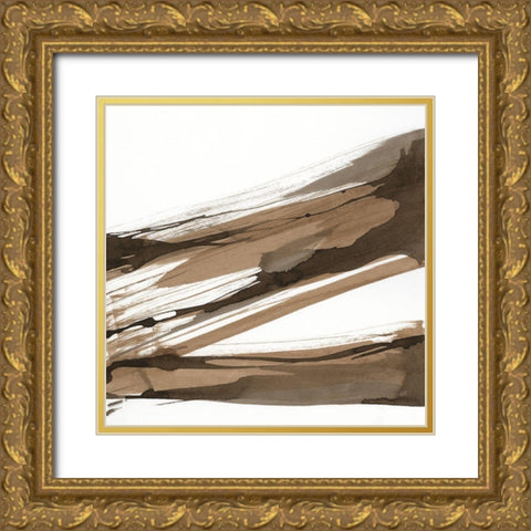 Almost Stripes I Gold Ornate Wood Framed Art Print with Double Matting by Paschke, Chris