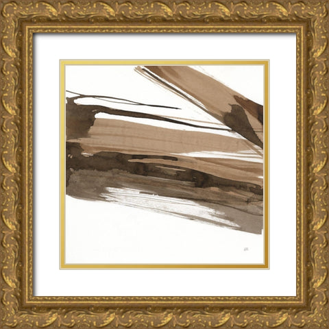 Almost Stripes II Gold Ornate Wood Framed Art Print with Double Matting by Paschke, Chris