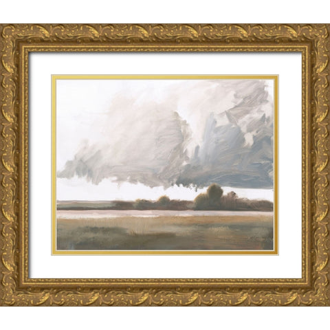 Big Sky Gold Ornate Wood Framed Art Print with Double Matting by Wiens, James