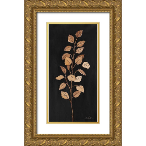 Farm Branch I on Black Gold Ornate Wood Framed Art Print with Double Matting by Vassileva, Silvia
