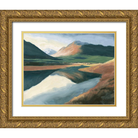 High North Gold Ornate Wood Framed Art Print with Double Matting by Wiens, James