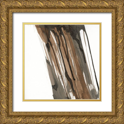 Walnut Falls I Gold Ornate Wood Framed Art Print with Double Matting by Paschke, Chris