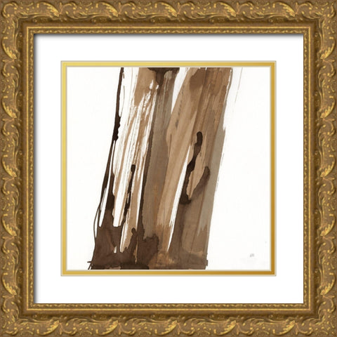 Walnut Falls II Gold Ornate Wood Framed Art Print with Double Matting by Paschke, Chris