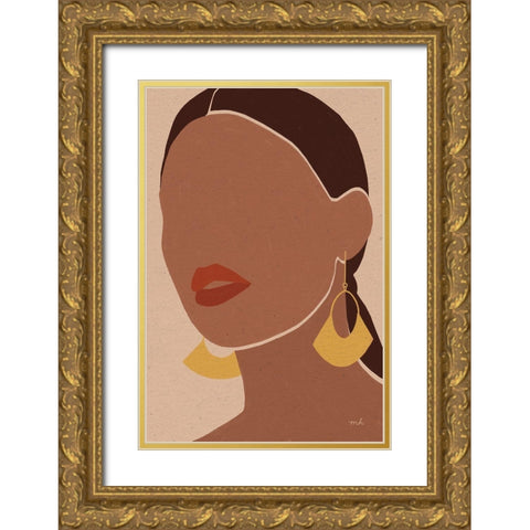 Summer Glow II Gold Ornate Wood Framed Art Print with Double Matting by Hershey, Moira