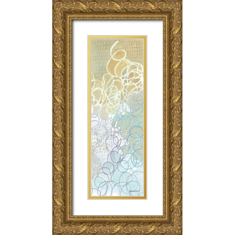 Ecstatic III Gold Ornate Wood Framed Art Print with Double Matting by Lovell, Kathrine