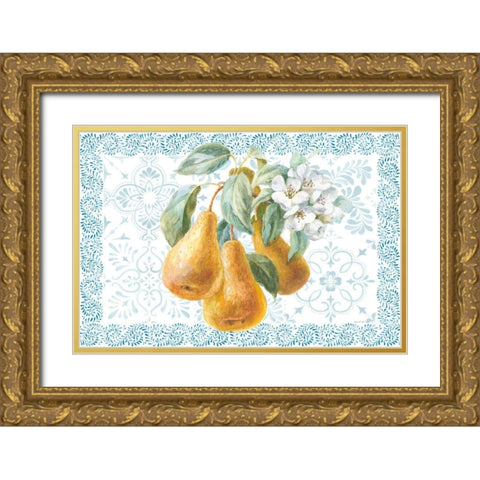 Blooming Orchard I Gold Ornate Wood Framed Art Print with Double Matting by Nai, Danhui