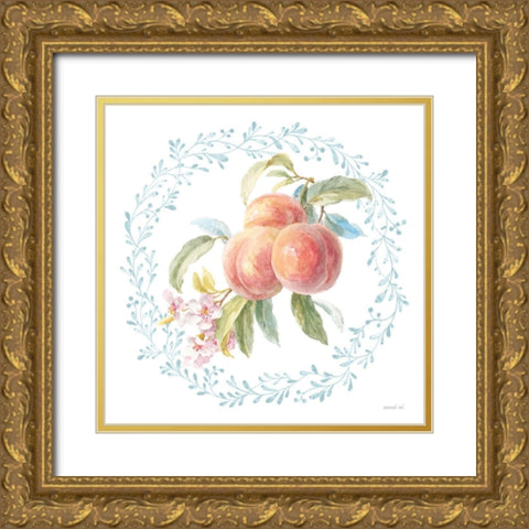 Blooming Orchard III Gold Ornate Wood Framed Art Print with Double Matting by Nai, Danhui