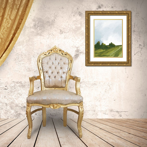 Blue Lane Gold Ornate Wood Framed Art Print with Double Matting by Mack, Lynn