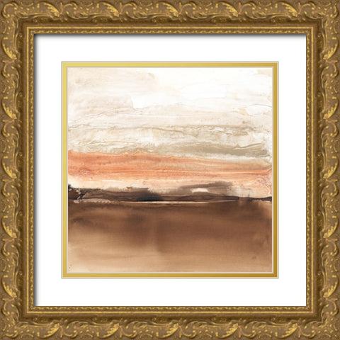 Sand Shadows II Gold Ornate Wood Framed Art Print with Double Matting by Paschke, Chris