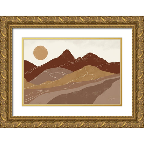 Peru Trails Neutral Gold Ornate Wood Framed Art Print with Double Matting by Thorns, Becky