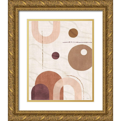 Soft Balance I Gold Ornate Wood Framed Art Print with Double Matting by Charron, Veronique