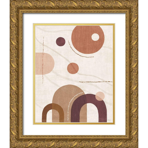 Soft Balance II Gold Ornate Wood Framed Art Print with Double Matting by Charron, Veronique