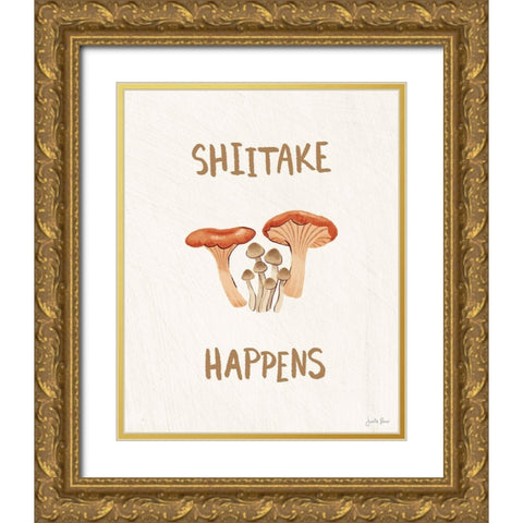 Mushroom Madness I Gold Ornate Wood Framed Art Print with Double Matting by Penner, Janelle