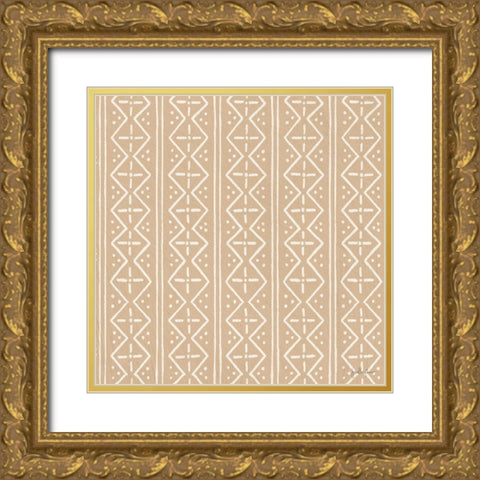 Mushroom Madness Pattern IVB Gold Ornate Wood Framed Art Print with Double Matting by Penner, Janelle