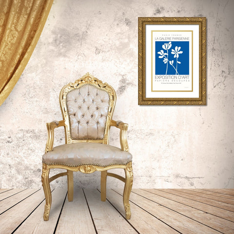 Fleurs de Matisse II Gold Ornate Wood Framed Art Print with Double Matting by Charro, Mercedes Lopez