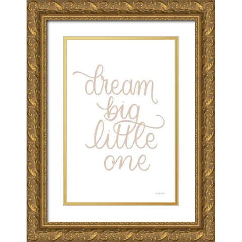 Boho Nursery IV Brown Gold Ornate Wood Framed Art Print with Double Matting by Thorns, Becky