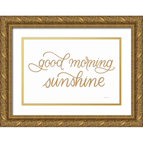 Boho Nursery XI Straight Gold Ornate Wood Framed Art Print with Double Matting by Thorns, Becky