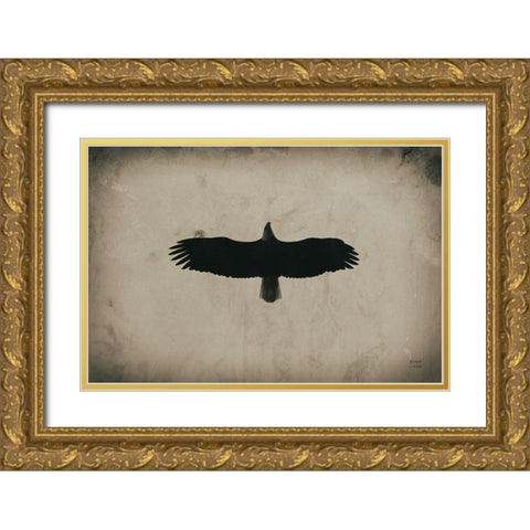 Eagle Pass Gold Ornate Wood Framed Art Print with Double Matting by Larson, Nathan