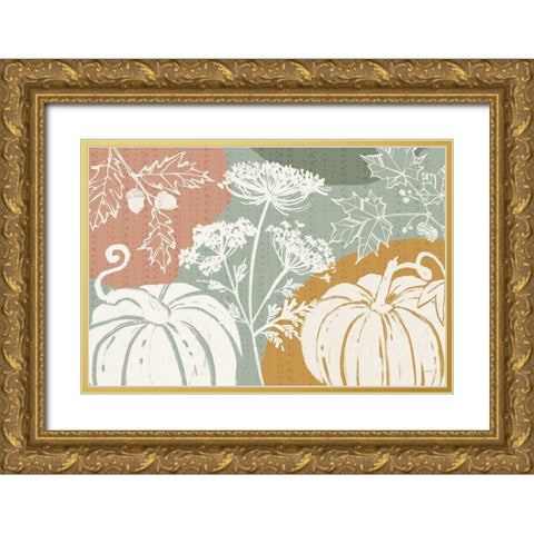 Autumn Tones I Gold Ornate Wood Framed Art Print with Double Matting by Tavoletti, Anne