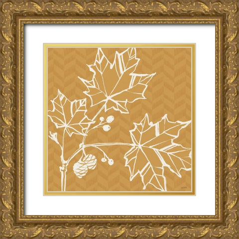 Autumn Tones IV Gold Ornate Wood Framed Art Print with Double Matting by Tavoletti, Anne