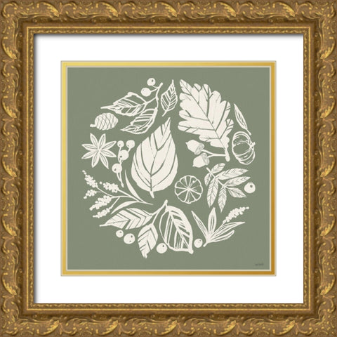 Autumn Tones X Gold Ornate Wood Framed Art Print with Double Matting by Tavoletti, Anne