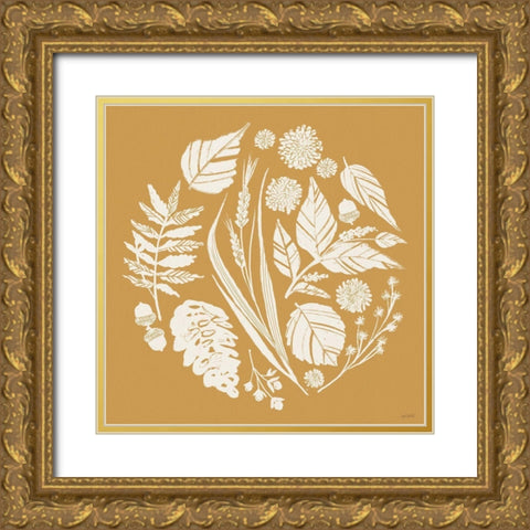 Autumn Tones XI Gold Ornate Wood Framed Art Print with Double Matting by Tavoletti, Anne