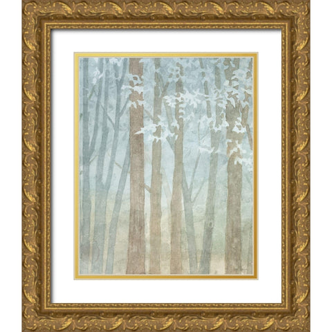 Woodland Love IX Gold Ornate Wood Framed Art Print with Double Matting by Grove, Beth