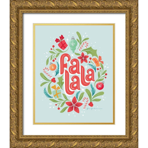 Falala II Gold Ornate Wood Framed Art Print with Double Matting by Graham, Gia