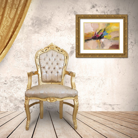 April Skylight Gold Ornate Wood Framed Art Print with Double Matting by Vassileva, Silvia