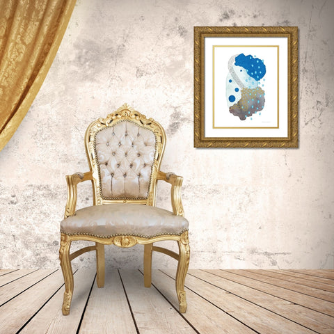 Abstract Day IV Gold Ornate Wood Framed Art Print with Double Matting by Gallagher, Megan