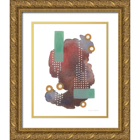 Abstract Day VI Gold Ornate Wood Framed Art Print with Double Matting by Gallagher, Megan