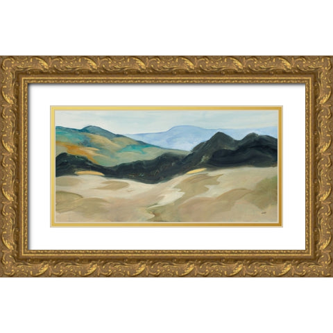 Layers of Range Gold Ornate Wood Framed Art Print with Double Matting by Purinton, Julia
