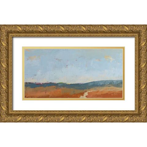 Nowhere Near Gold Ornate Wood Framed Art Print with Double Matting by Munger, Pamela