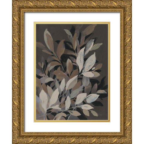 Lively Branches Gold Ornate Wood Framed Art Print with Double Matting by Nai, Danhui