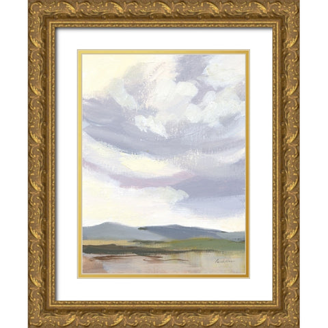 May Sky Gold Ornate Wood Framed Art Print with Double Matting by Munger, Pamela