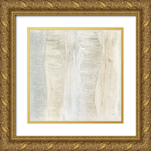 Toned Texture I Gold Ornate Wood Framed Art Print with Double Matting by Paschke, Chris