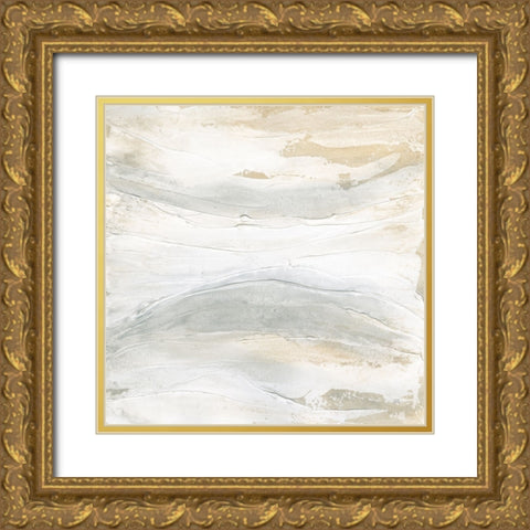 Toned Texture V Gold Ornate Wood Framed Art Print with Double Matting by Paschke, Chris