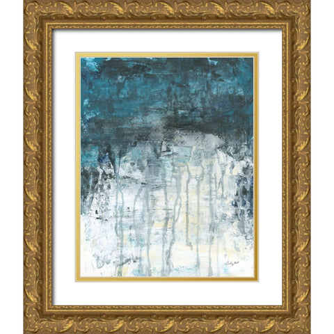Glacial Gold Ornate Wood Framed Art Print with Double Matting by Prahl, Courtney