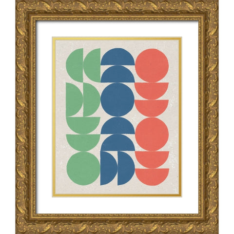 Make it Mod I Bright Gold Ornate Wood Framed Art Print with Double Matting by Hershey, Moira