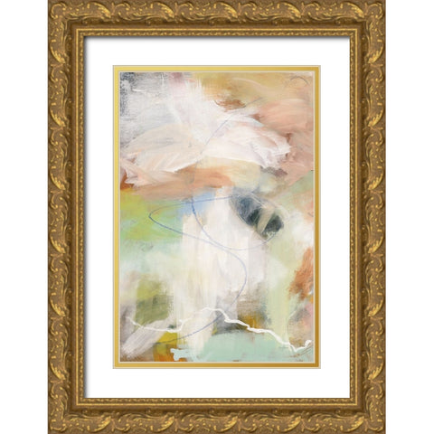 Possibilities II Light Gold Ornate Wood Framed Art Print with Double Matting by Urban, Mary