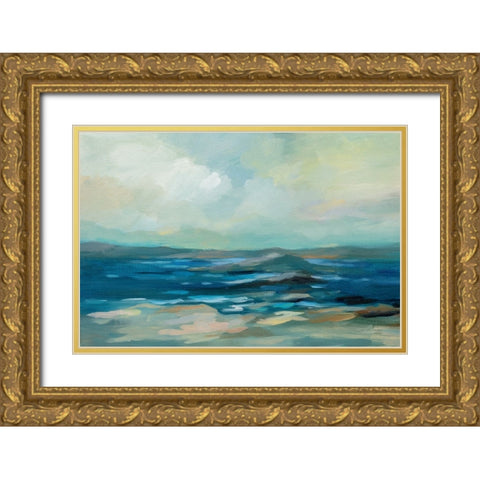 Morning Marine Layer Gold Ornate Wood Framed Art Print with Double Matting by Vassileva, Silvia